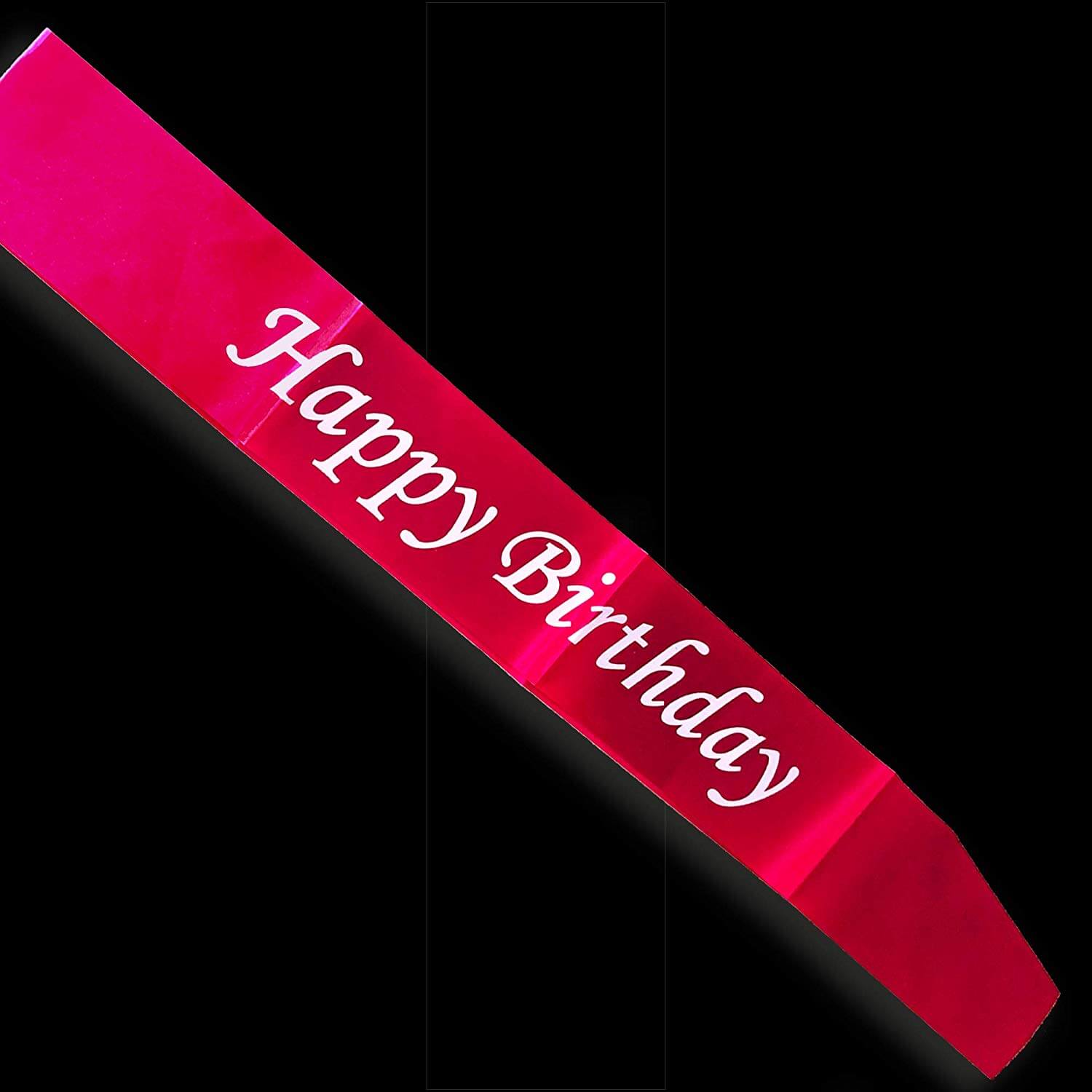 Pink Birthday Sash In Satin Pink Sash For Birthday Party Propsicle