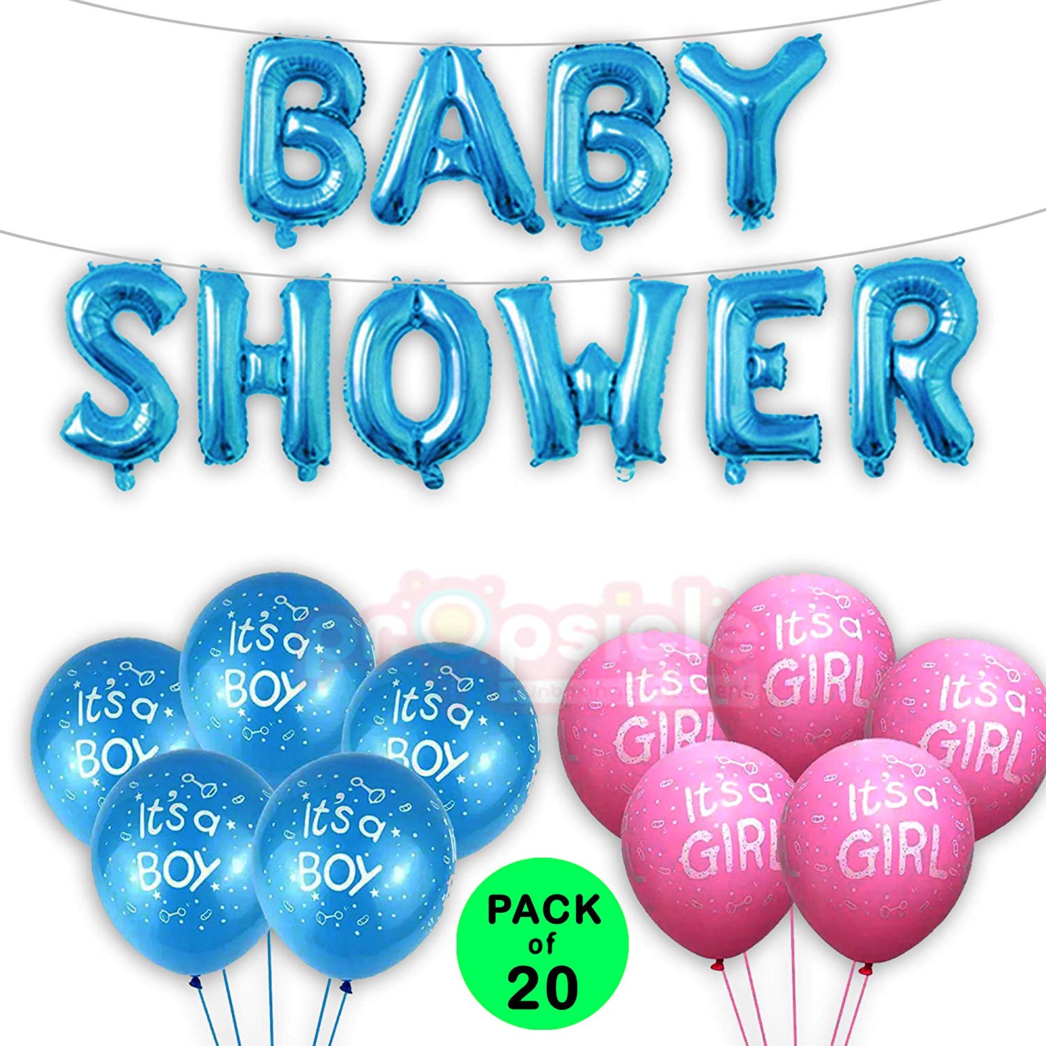 Blue baby Shower Balloon Bouquet