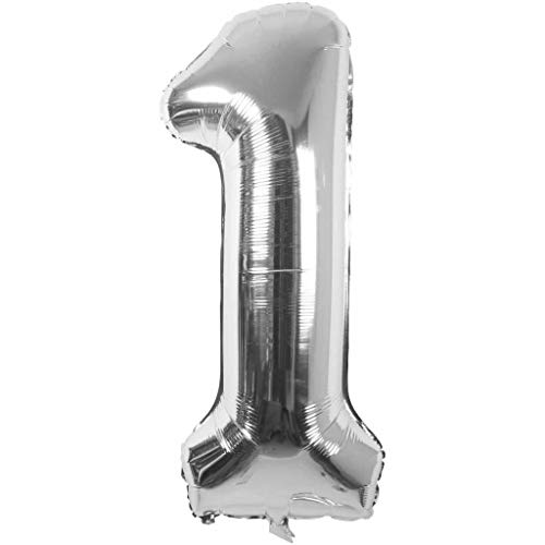 Number 1 Silver Foil Balloon