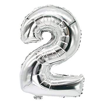 Silver-Number-2-Foil-Balloon