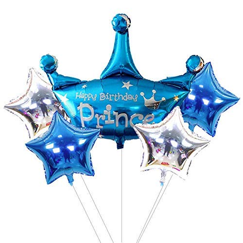 e Blue Prince Birthday Balloon Bouquet For First Birthday Party
