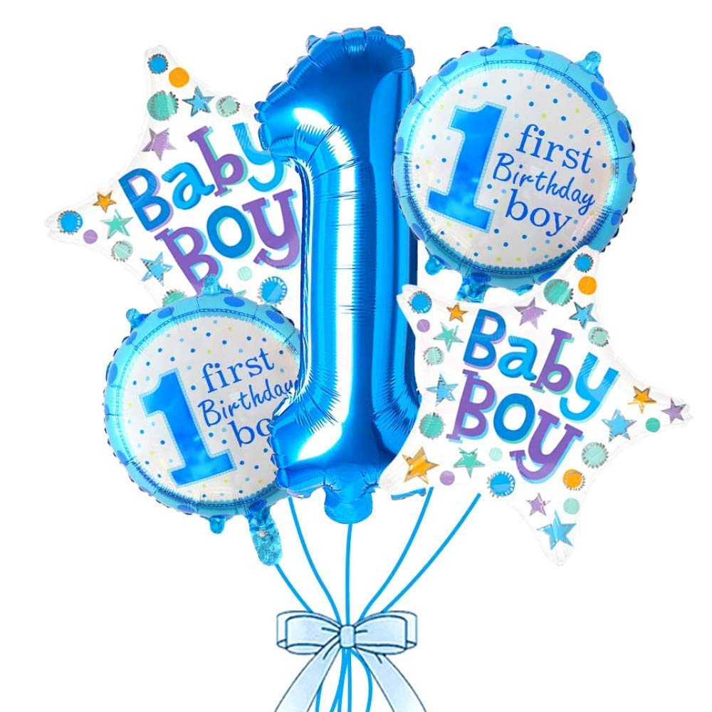 Blue Theme First Birthday Balloon For Baby Girl - Propsicle