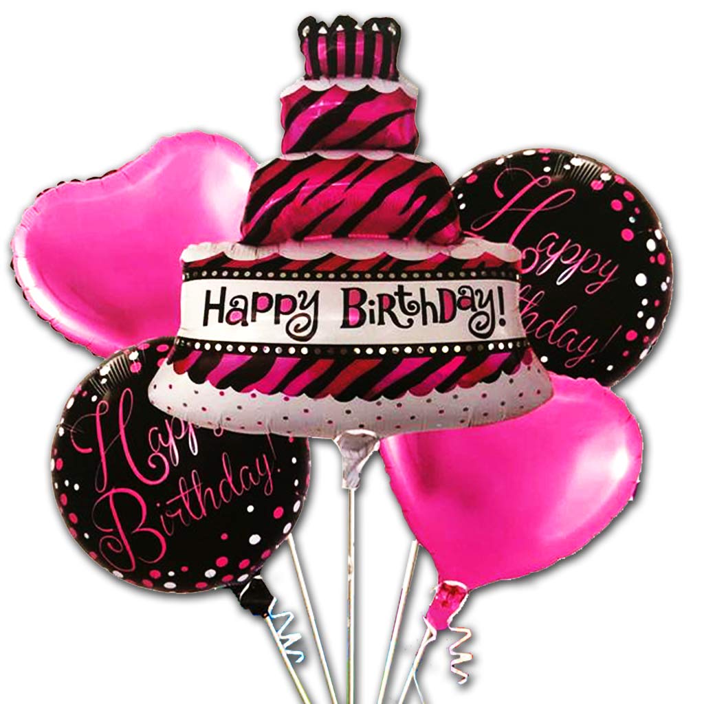 happy birthday cake foil balloon set online