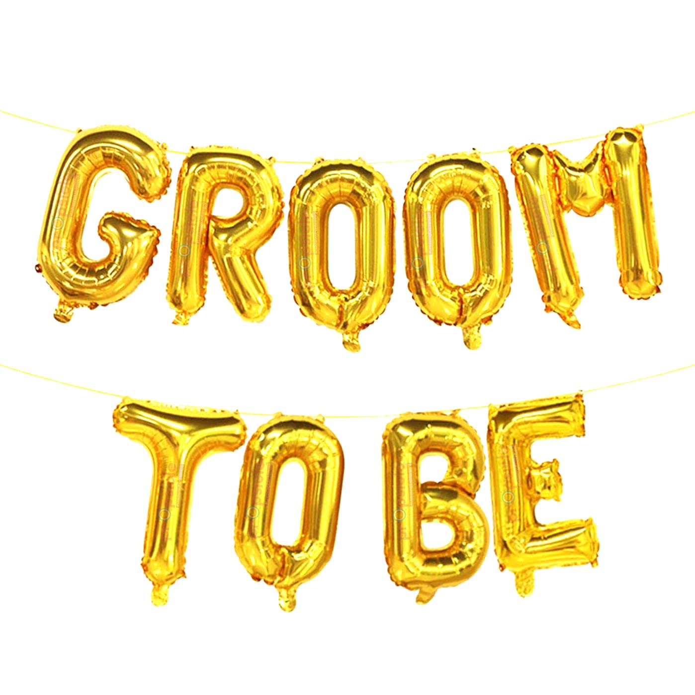BroSash Naughty Bachelor Party Decorations, (Gold
